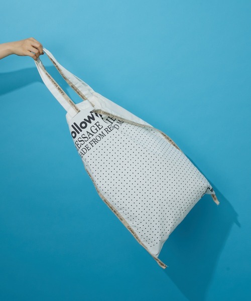 CIAOPANIC(チャオパニック)の「【GRAIN/グレイン】Follow The Dots L (フォロー ザ ドッツ L)(トートバッグ・レディース・ホワイト/レッド/ベージュ/パープル/イエロー・FREE)」の15枚目の写真