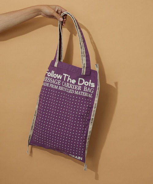CIAOPANIC(チャオパニック)の「【GRAIN/グレイン】Follow The Dots L (フォロー ザ ドッツ L)(トートバッグ・レディース・ホワイト/レッド/ベージュ/パープル/イエロー・FREE)」の19枚目の写真