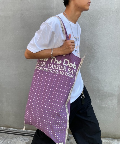 CIAOPANIC(チャオパニック)の「【GRAIN/グレイン】Follow The Dots L (フォロー ザ ドッツ L)(トートバッグ・レディース・ホワイト/レッド/ベージュ/パープル/イエロー・FREE)」の9枚目の写真