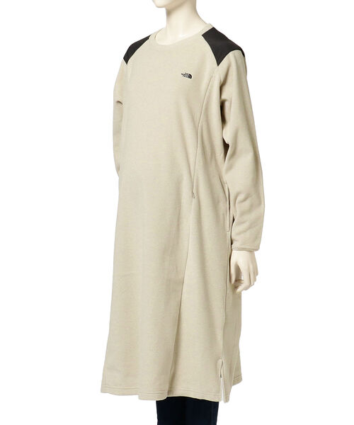 merrier BEAMS（メリアビームス）の「THE NORTH FACE / マタニティ マイクロフリース ワンピース 22（産前～産後対応）（ワンピース・レディース・オフホワイト/ブラック・SM/LXL）」の4枚目の写真