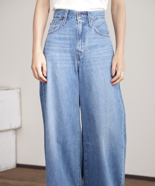 Levi's（リーバイス）の「(LEVI'S)ワイドデニムパンツ（デニム