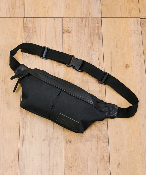 Butler Verner Sails（バトラーヴァーナーセイルス）の「Butler Verner Sails バトラーバーナーセイルズ / Cordura nylon genuine leather attached hip bag コーデュラナイロン本革付属ヒップバッグ / JA-1225-22（ショルダーバッグ・メンズ・ブラック/ブラウン/ベージュ・FREE）」の8枚目の写真