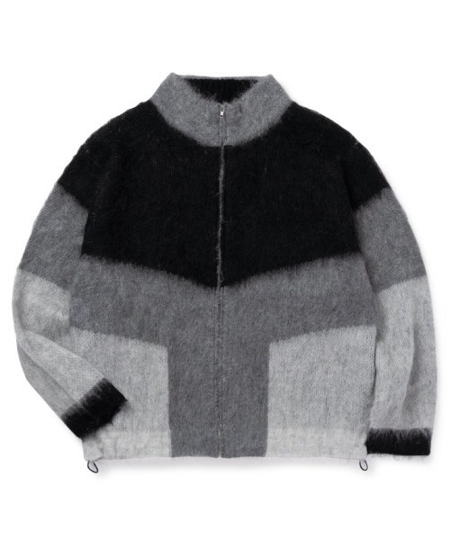 SON OF THE CHEESE（サノバチーズ）の「【SON OF THE CHEESE（サノバチーズ）】Mohair Track JKT（ジャージ・メンズ・ブラック・MEDIUM/LARGE/X-LARGE）」の8枚目の写真