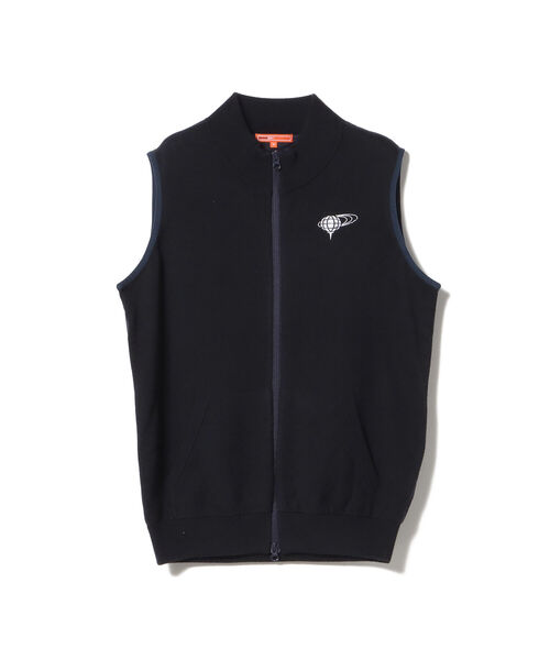 BEAMS GOLF ORANGE LABEL クルーネック ニットベスト レディス