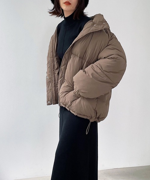 PAGEBOY（ページボーイ）の「〈羽毛のような軽さ・暖かさ〉エアサーマルブルゾン（ブルゾン・レディース・グレイッシュベージュ/ブラウン/ブラック・FREE）」の16枚目の写真