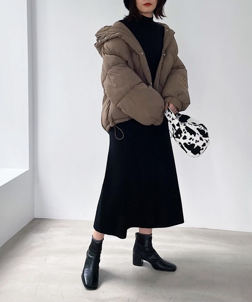 PAGEBOY（ページボーイ）の「〈羽毛のような軽さ・暖かさ〉エアサーマルブルゾン（ブルゾン・レディース・グレイッシュベージュ/ブラウン/ブラック・FREE）」の20枚目の写真