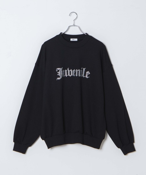 WEGO（ウィゴー）の「WEGO/ラインストーンBIGプルオーバー（スウェット