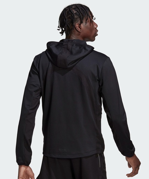 adidas(アディダス)の「HIIT トレーニング フルジップパーカー / アディダス(パーカー・メンズ・ブラック・MEDIUM/LARGE/X-LARGE/SMALL/XX-LARGE/3XL)」の3枚目の写真