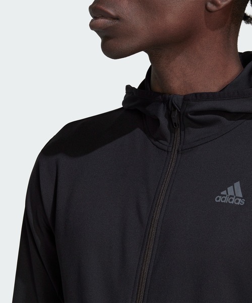 adidas(アディダス)の「HIIT トレーニング フルジップパーカー / アディダス(パーカー・メンズ・ブラック・MEDIUM/LARGE/X-LARGE/SMALL/XX-LARGE/3XL)」の4枚目の写真