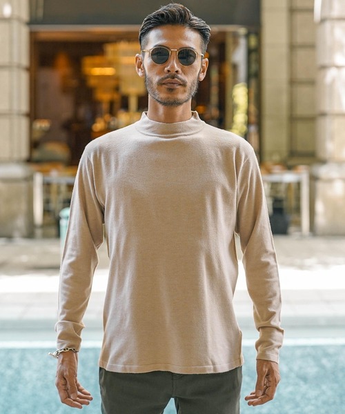 roshell（ロシェル）の「モックネック スーパーストレッチソフトタッチニット （手洗いOK）（ニット/セーター・メンズ・ホワイト系その他/ブラック系その他/グレー系その他/ブルー系その他/グレー系その他2/グレー系その他3・SMALL/MEDIUM/LARGE/X-LARGE）」の18枚目の写真