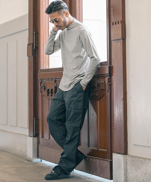 roshell（ロシェル）の「モックネック スーパーストレッチソフトタッチニット （手洗いOK）（ニット/セーター・メンズ・ホワイト系その他/ブラック系その他/グレー系その他/ブルー系その他/グレー系その他2/グレー系その他3・SMALL/MEDIUM/LARGE/X-LARGE）」の9枚目の写真