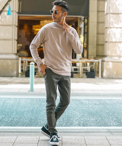 roshell（ロシェル）の「モックネック スーパーストレッチソフトタッチニット （手洗いOK）（ニット/セーター・メンズ・ホワイト系その他/ブラック系その他/グレー系その他/ブルー系その他/グレー系その他2/グレー系その他3・SMALL/MEDIUM/LARGE/X-LARGE）」の13枚目の写真