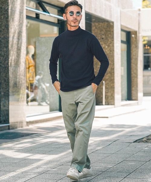 roshell（ロシェル）の「モックネック スーパーストレッチソフトタッチニット （手洗いOK）（ニット/セーター・メンズ・ホワイト系その他/ブラック系その他/グレー系その他/ブルー系その他/グレー系その他2/グレー系その他3・SMALL/MEDIUM/LARGE/X-LARGE）」の15枚目の写真