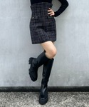 eimy istoire(エイミーイストワール)の「シンプルツイードミニ