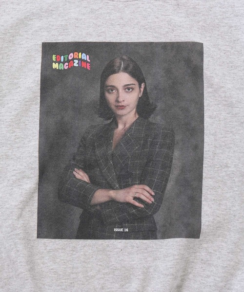 bonjour records（ボンジュールレコーズ）の「【Editorial Magazine】Amalia Art Sweat（スウェット・メンズ・ホワイト・M/L/S）」の7枚目の写真