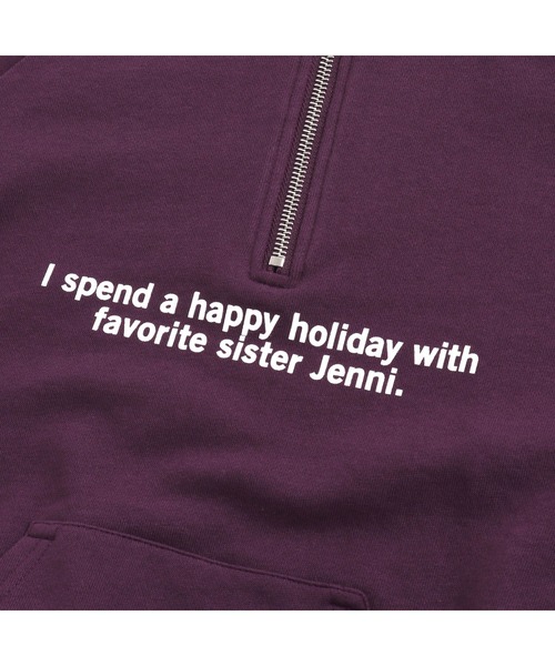 SISTAR Jenni【シスター ジェニィ】ロング丈　トレーナー　ロゴ　キッズ SISTER JENNI（SISTER JENNI）の「ハーフZIPロゴロング丈トレーナー
