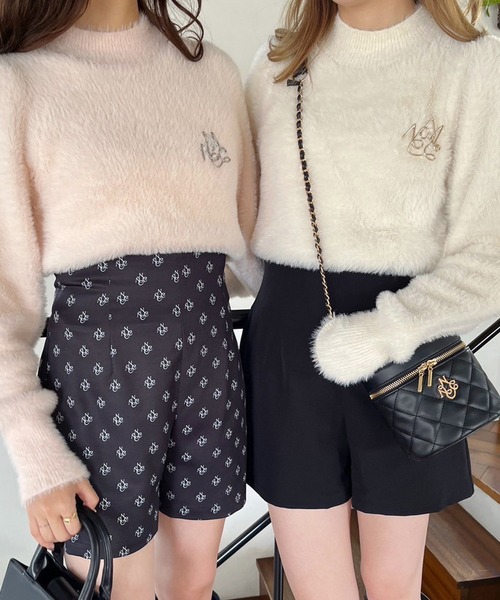 one after another NICE CLAUP(ワンアフターアナザーナイスクラップ)の「美シルエットでスタイルアップ。ハイウエストショートパンツ(その他パンツ・レディース・ブラック/ホワイト系その他/ブラック系その他・FREE)」の19枚目の写真