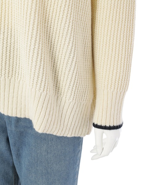 fifth（フィフス）の「ステッチデザインニット（ニット/セーター・レディース・アイボリー/ブラック/グリーン・M）」の15枚目の写真