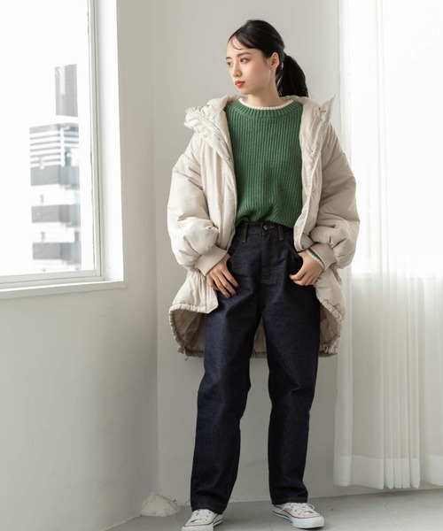 fifth（フィフス）の「ステッチデザインニット（ニット/セーター・レディース・アイボリー/ブラック/グリーン・M）」の11枚目の写真