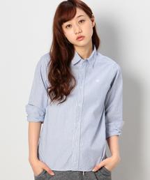 coen | ストライプライトオックスフォードシャツ(シャツ/ブラウス)