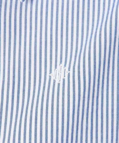 coen（コーエン）の「ストライプライトオックスフォードシャツ（シャツ/ブラウス・レディース・ネイビー/イエロー/ケリー/ピンク・LARGE/SMALL/MEDIUM）」の12枚目の写真