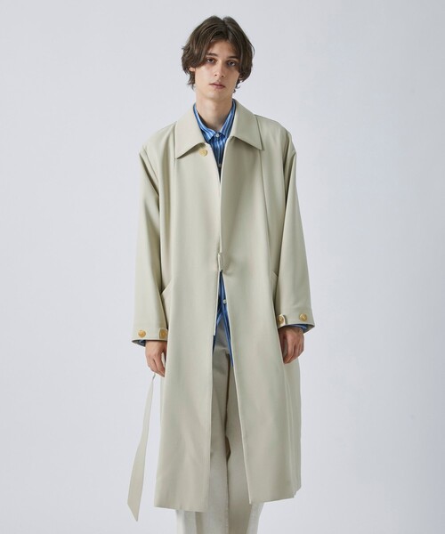 CITY TOKYO（シティトウキョウ）の「【洗える/撥水】タイロッケンバルマーカンコート（ステンカラーコート・メンズ・カーキ/ブラック/ベージュ・1/2/3）」の14枚目の写真
