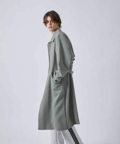 CITY TOKYO（シティトウキョウ）の「【洗える/撥水】タイロッケンバルマーカンコート（ステンカラーコート・メンズ・カーキ/ブラック/ベージュ・1/2/3）」の16枚目の写真