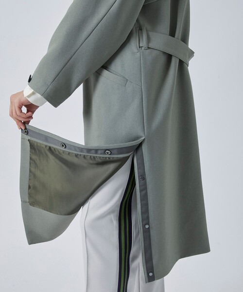 CITY TOKYO（シティトウキョウ）の「【洗える/撥水】タイロッケンバルマーカンコート（ステンカラーコート・メンズ・カーキ/ブラック/ベージュ・1/2/3）」の17枚目の写真