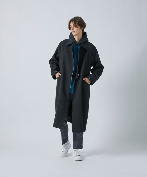 CITY TOKYO（シティトウキョウ）の「【洗える/撥水】タイロッケンバルマーカンコート（ステンカラーコート・メンズ・カーキ/ブラック/ベージュ・1/2/3）」の9枚目の写真