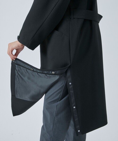 CITY TOKYO（シティトウキョウ）の「【洗える/撥水】タイロッケンバルマーカンコート（ステンカラーコート・メンズ・カーキ/ブラック/ベージュ・1/2/3）」の19枚目の写真