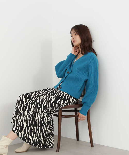 N.（N. Natural Beauty Basic）（エヌエヌナチュラルビューティーベーシック）の「アートプリントスカート（スカート・レディース・ホワイト系その他/ブラック系その他/ブラウン系その他・MEDIUM）」の21枚目の写真