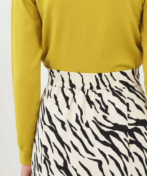 N.（N. Natural Beauty Basic）（エヌエヌナチュラルビューティーベーシック）の「アートプリントスカート（スカート・レディース・ホワイト系その他/ブラック系その他/ブラウン系その他・MEDIUM）」の11枚目の写真