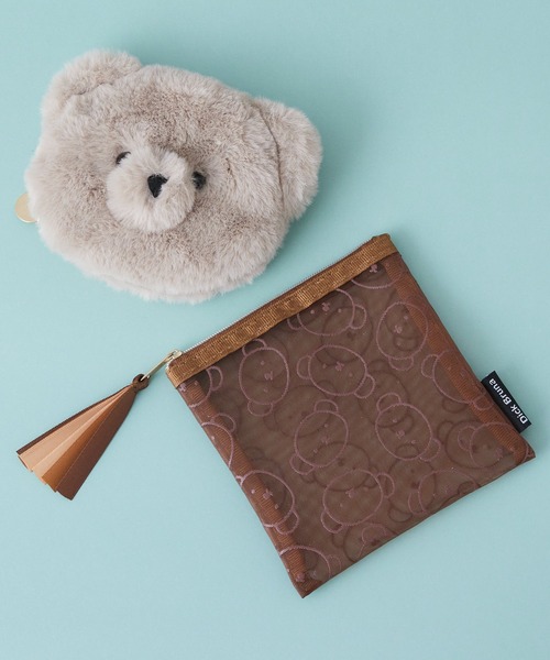 Miffy( ミッフィー)の「BORIS ボリス メッシュポーチ(ポーチ・レディース・ホワイト/ブラック/ブラウン・フリー)」の4枚目の写真