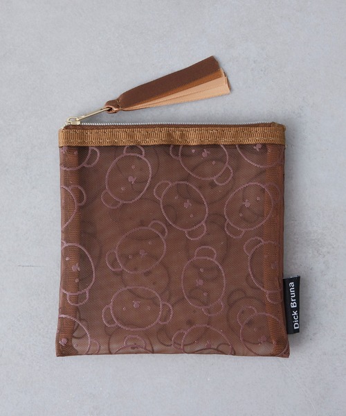 Miffy( ミッフィー)の「BORIS ボリス メッシュポーチ(ポーチ・レディース・ホワイト/ブラック/ブラウン・フリー)」の5枚目の写真