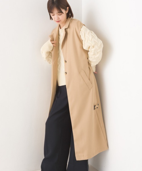 OMNES（オムネス）の「アクリルウールケーブルプルオーバーニット（ニット/セーター・レディース・アイボリー/ブラック/モカ/ライトグレー・FREE）」の5枚目の写真