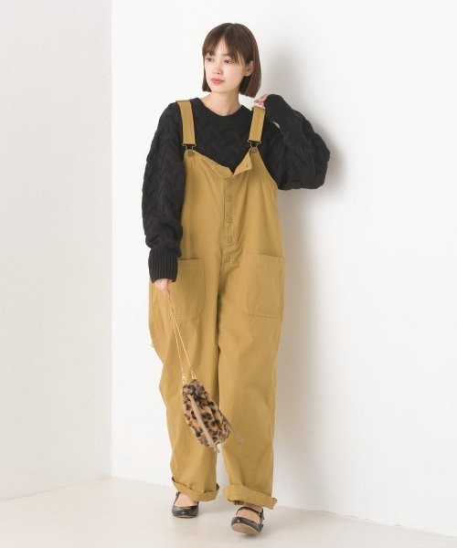 OMNES（オムネス）の「アクリルウールケーブルプルオーバーニット（ニット/セーター・レディース・アイボリー/ブラック/モカ/ライトグレー・FREE）」の11枚目の写真