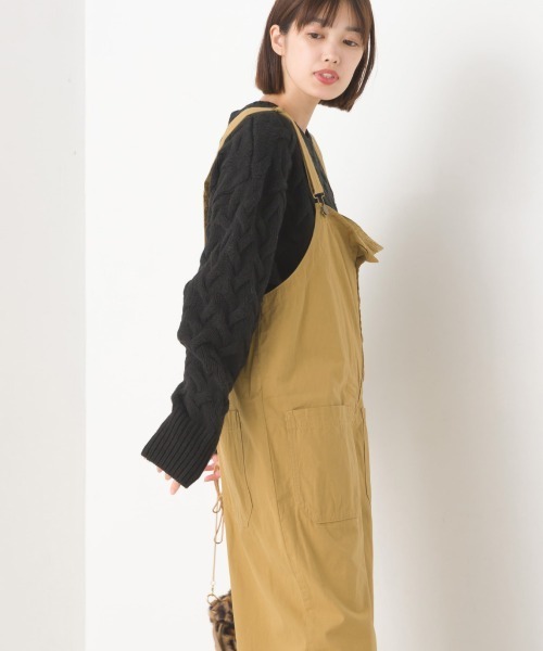 OMNES（オムネス）の「アクリルウールケーブルプルオーバーニット（ニット/セーター・レディース・アイボリー/ブラック/モカ/ライトグレー・FREE）」の9枚目の写真