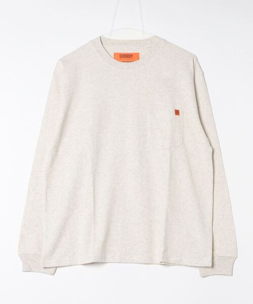 UNIVERSAL OVERALL(ユニバーサルオーバーオール)の「【UNIVERSAL OVERALL】ポケット ロングスリーブ TEE U2233210(Tシャツ/カットソー・メンズ・ブラック/ホワイト/グリーン/ベージュ/アイボリー/オートミール/グレー・L/M/XL/S/XS/3XL/2XL/4XL)」の6枚目の写真