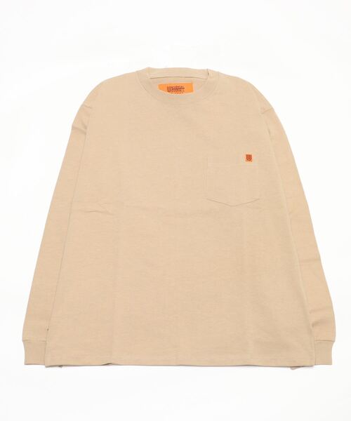 UNIVERSAL OVERALL(ユニバーサルオーバーオール)の「【UNIVERSAL OVERALL】ポケット ロングスリーブ TEE U2233210(Tシャツ/カットソー・メンズ・ブラック/ホワイト/グリーン/ベージュ/アイボリー/オートミール/グレー・L/M/XL/S/XS/3XL/2XL/4XL)」の5枚目の写真