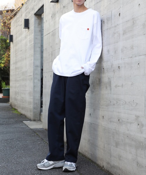 UNIVERSAL OVERALL(ユニバーサルオーバーオール)の「【UNIVERSAL OVERALL】ポケット ロングスリーブ TEE U2233210(Tシャツ/カットソー・メンズ・ブラック/ホワイト/グリーン/ベージュ/アイボリー/オートミール/グレー・L/M/XL/S/XS/3XL/2XL/4XL)」の12枚目の写真