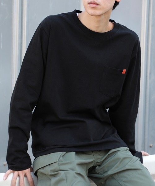 UNIVERSAL OVERALL(ユニバーサルオーバーオール)の「【UNIVERSAL OVERALL】ポケット ロングスリーブ TEE U2233210(Tシャツ/カットソー・メンズ・ブラック/ホワイト/グリーン/ベージュ/アイボリー/オートミール/グレー・L/M/XL/S/XS/3XL/2XL/4XL)」の18枚目の写真