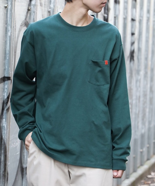 UNIVERSAL OVERALL(ユニバーサルオーバーオール)の「【UNIVERSAL OVERALL】ポケット ロングスリーブ TEE U2233210(Tシャツ/カットソー・メンズ・ブラック/ホワイト/グリーン/ベージュ/アイボリー/オートミール/グレー・L/M/XL/S/XS/3XL/2XL/4XL)」の16枚目の写真