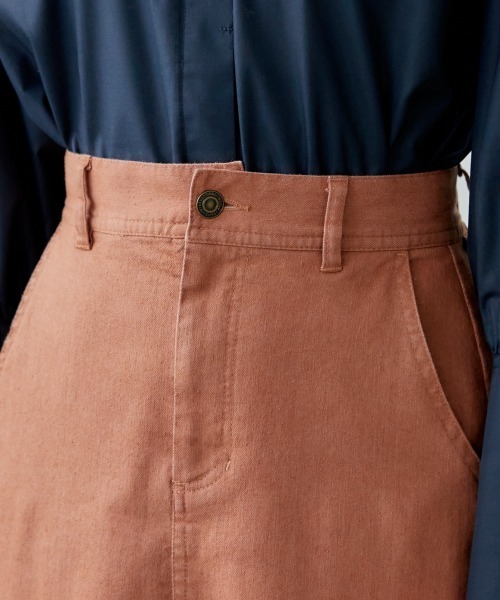 miclat（ミクラ）の「大きいサイズ　カラーデニムスカート　miclat（スカート・レディース・グリーン/オレンジ/チャコール・L/LL/3L/4L）」の21枚目の写真