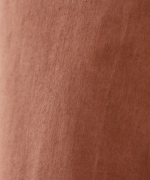 miclat（ミクラ）の「大きいサイズ　カラーデニムスカート　miclat（スカート・レディース・グリーン/オレンジ/チャコール・L/LL/3L/4L）」の5枚目の写真