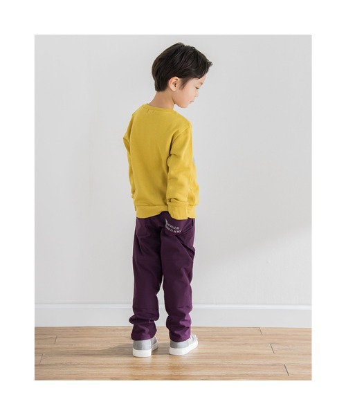 BeBe（ベベ）の「BeBe/ナイロンストレッチ裏ベロアパンツ(90~150cm)（その他パンツ・キッズ・グリーン/パープル・130/100/150/90/140/110/120）」の4枚目の写真