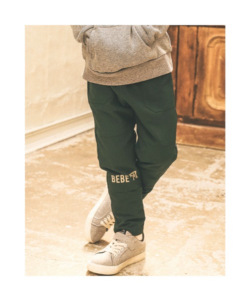 BeBe（ベベ）の「BeBe/ナイロンストレッチ裏ベロアパンツ(90~150cm)（その他パンツ・キッズ・グリーン/パープル・130/100/150/90/140/110/120）」の8枚目の写真