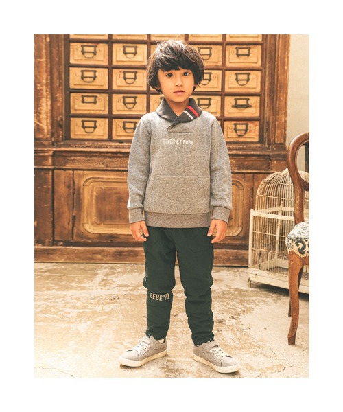 BeBe（ベベ）の「BeBe/ナイロンストレッチ裏ベロアパンツ(90~150cm)（その他パンツ・キッズ・グリーン/パープル・130/100/150/90/140/110/120）」の6枚目の写真