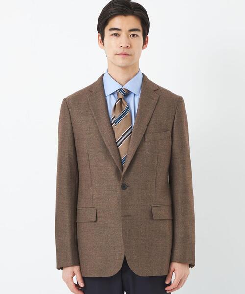 green label relaxing（グリーンレーベルリラクシング）の「A+ TWPUホームスパン スリム 2B ジャケット -ウォッシャブル・ストレッチ・防シワ-（テーラードジャケット・メンズ・グレー/ベージュ/ネイビー・S/XL/L/XS/M/XXL）」の5枚目の写真