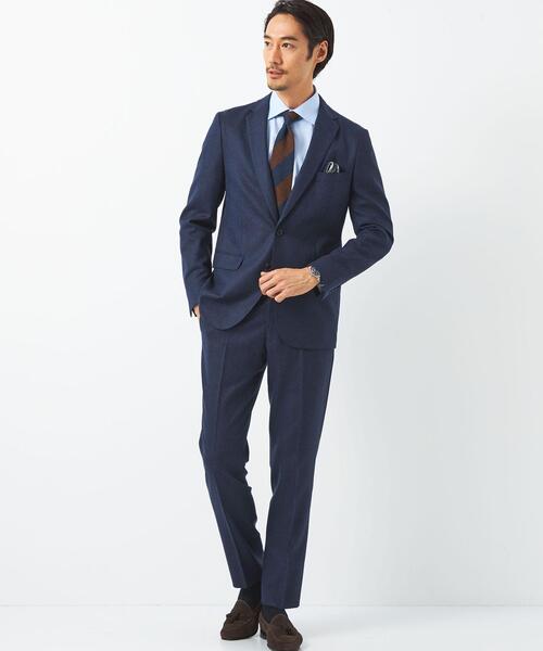 green label relaxing（グリーンレーベルリラクシング）の「A+ TWPUホームスパン スリム 2B ジャケット -ウォッシャブル・ストレッチ・防シワ-（テーラードジャケット・メンズ・グレー/ベージュ/ネイビー・S/XL/L/XS/M/XXL）」の9枚目の写真