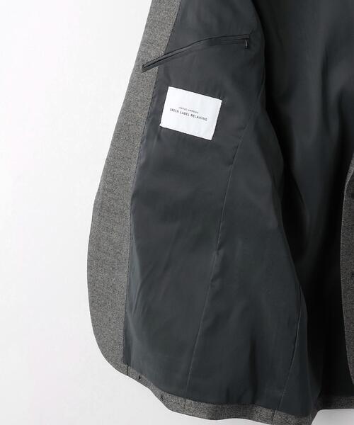 green label relaxing（グリーンレーベルリラクシング）の「A+ TWPUホームスパン スリム 2B ジャケット -ウォッシャブル・ストレッチ・防シワ-（テーラードジャケット・メンズ・グレー/ベージュ/ネイビー・S/XL/L/XS/M/XXL）」の20枚目の写真